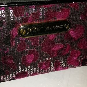 💟 Betsey Johnson Sequined Full Size Wallet